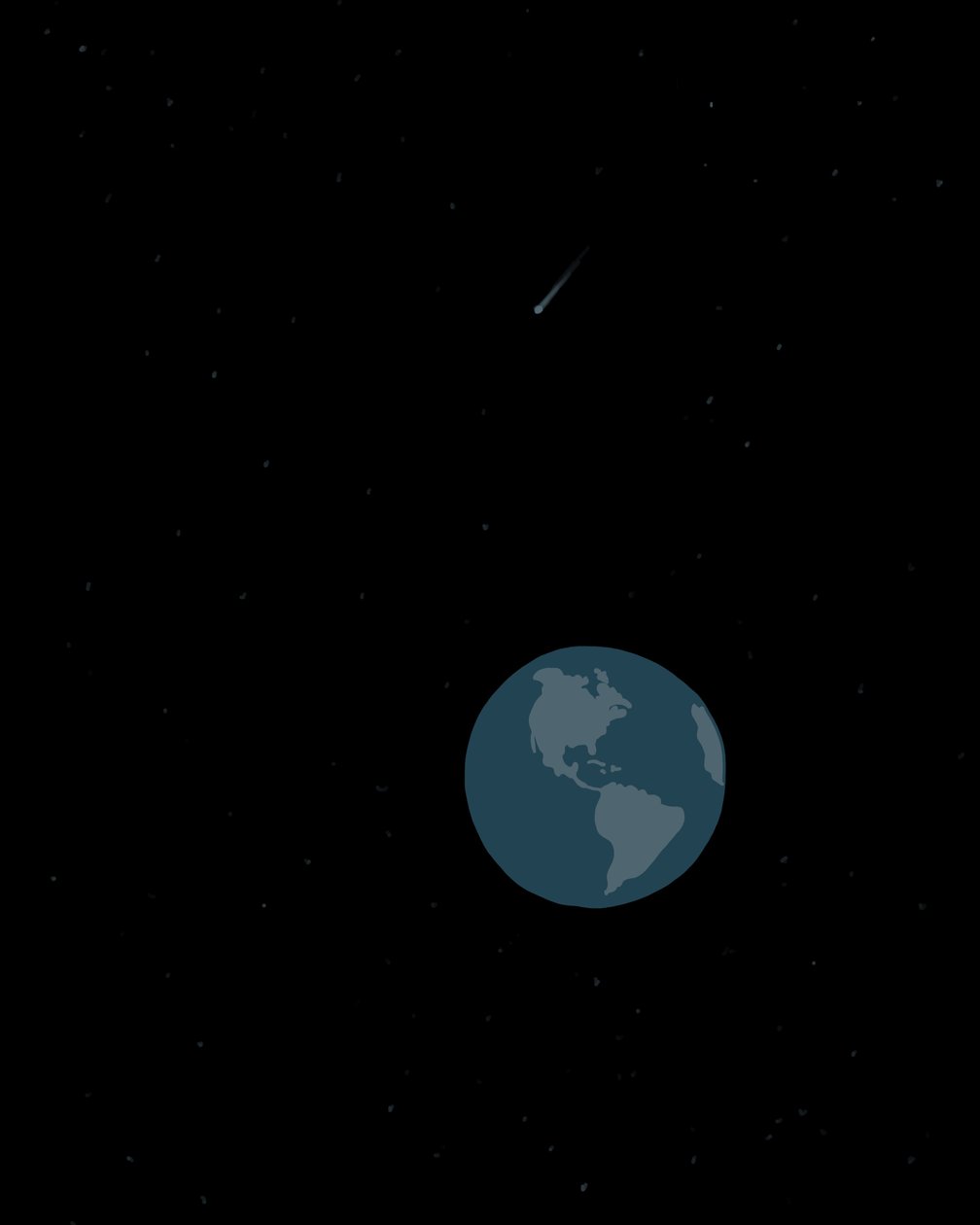 宇宙から見た地球（デジタルアート） 作： エヴァン・スクラー