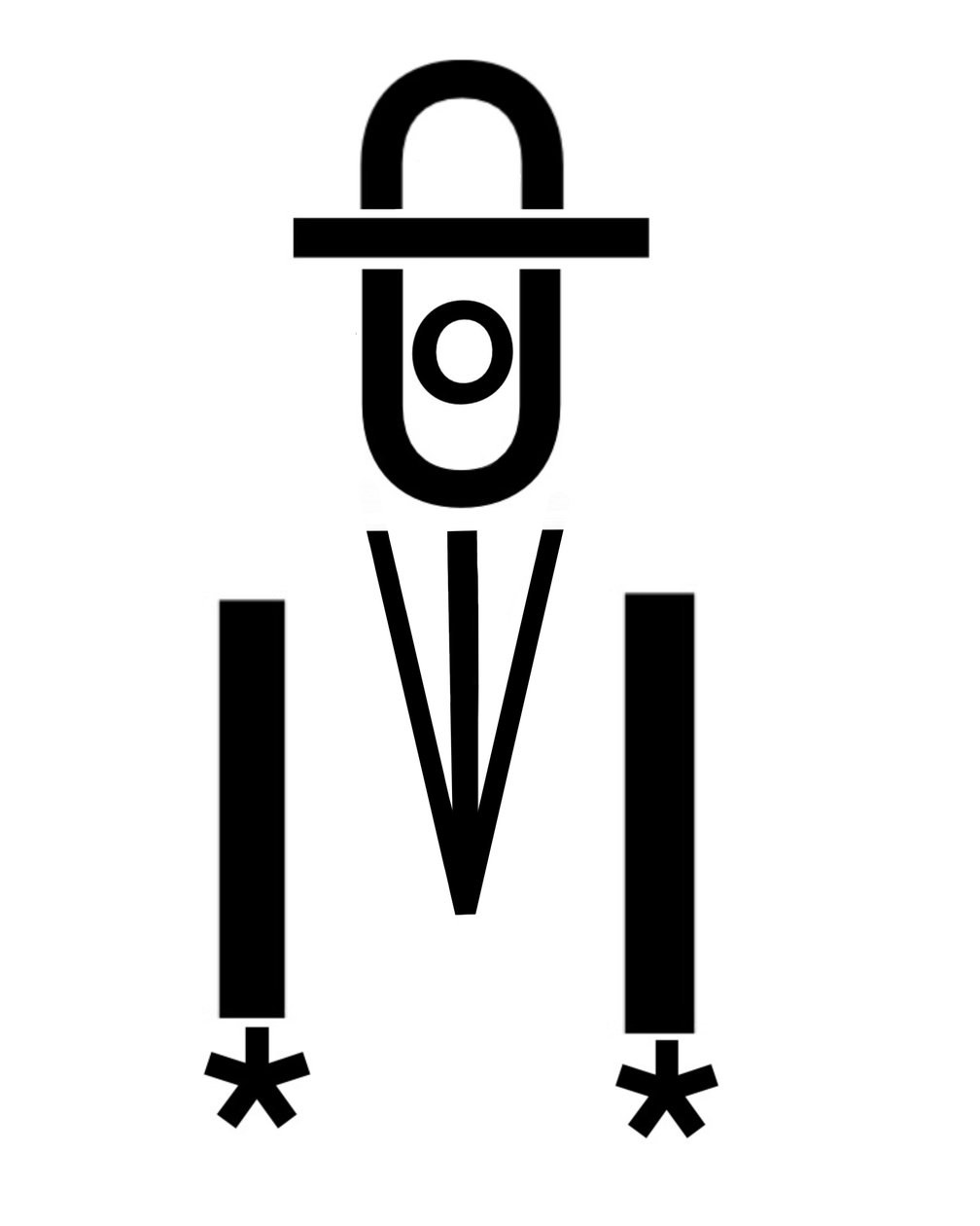 タイポグラフィで作る「人の子」（デジタルアート） 作： エヴァン・スクラー