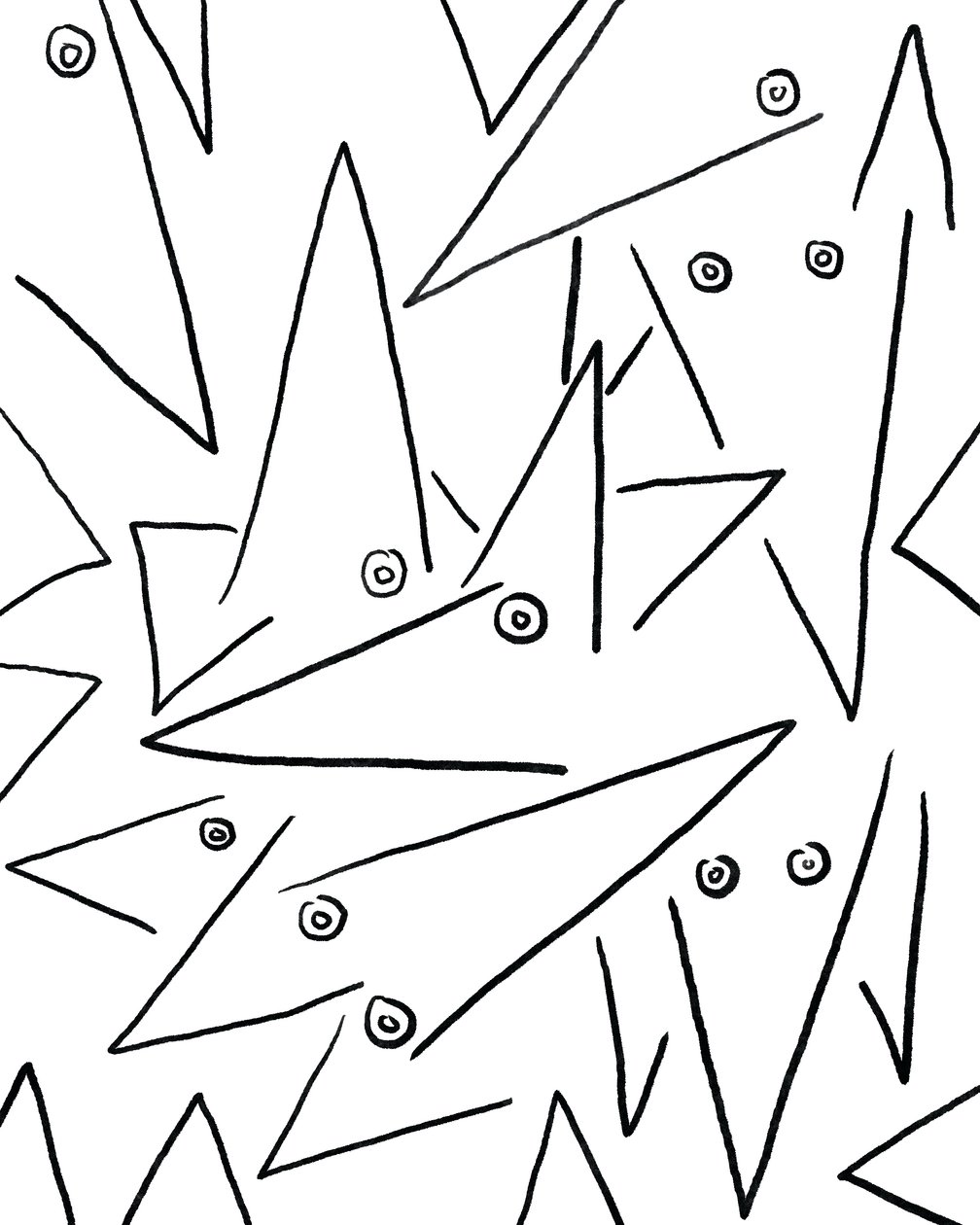 Too Many Dogs, c.2020-24（デジタルアート） 作： エヴァン・スクラー