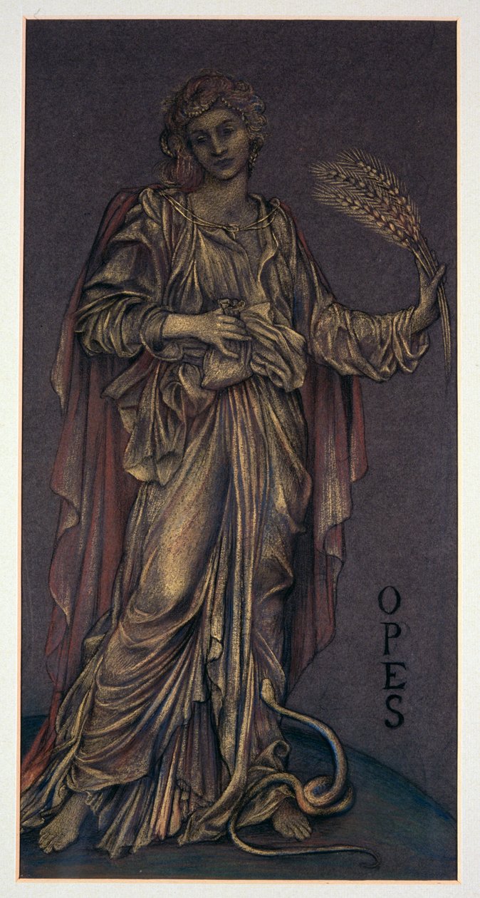 Opes（チョーク）の学習の終了 作： Evelyn De Morgan