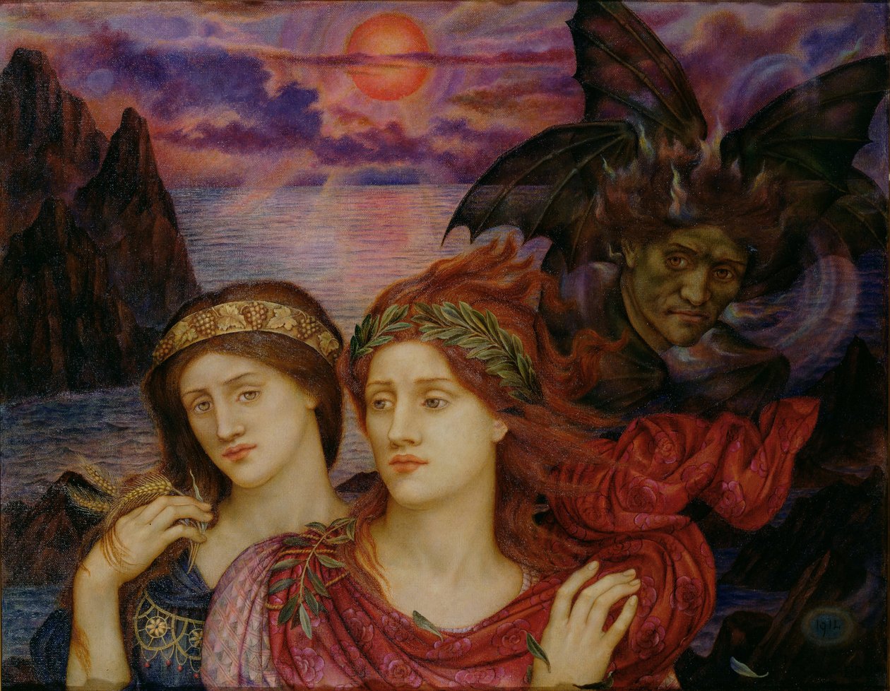 ビジョン、1914 作： Evelyn De Morgan