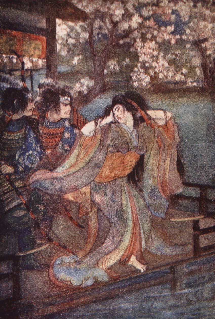 ウナイの乙女、F. Hadland Davis 作「The Myths and Legends of Japan」の挿絵 作： イヴリンポール