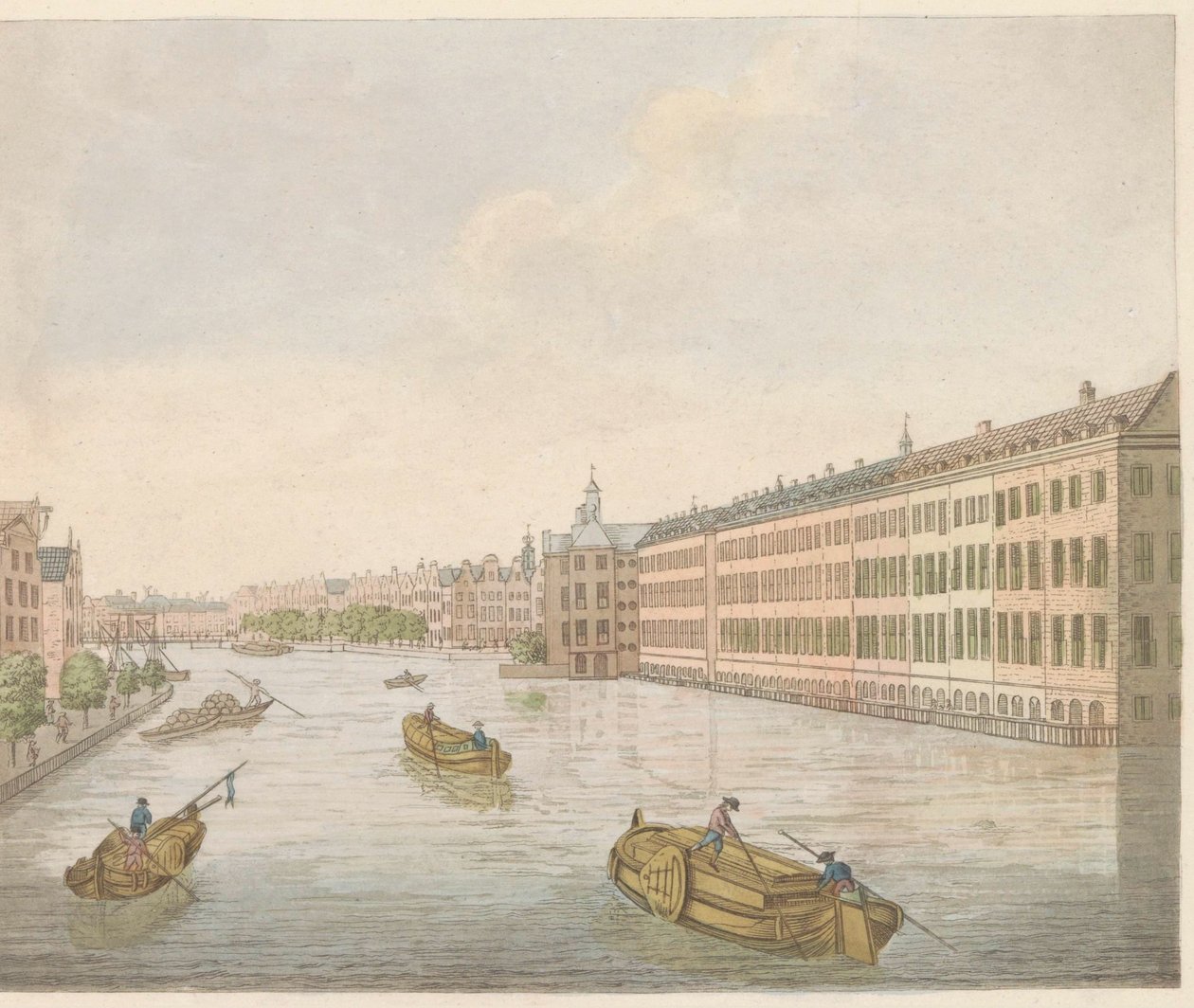 ビネン アムステルの眺め、1810～1813年頃 Vue du Blaauwe-Brug、prise de l