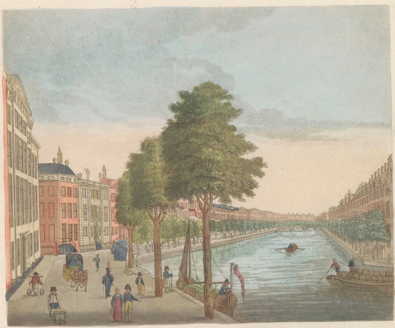 ヘレングラハトの眺め、1810～1813年頃 Vue du Heere-Gracht, Prize du Spiegel-Street, jusqu