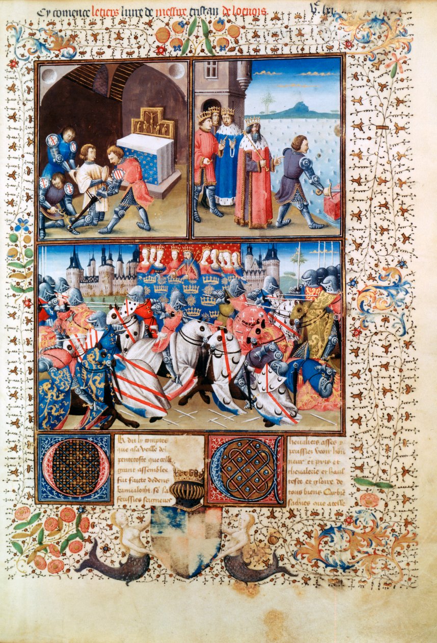 ガラハッドとキャメロット、1463年 作： Evrard d'Espinques