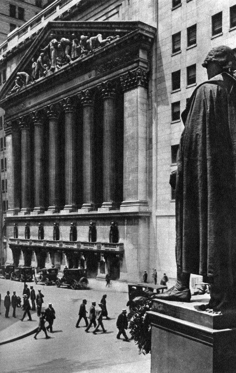 ニューヨーク証券取引所、アメリカ、ニューヨーク市、c1930s 作： ユーイングギャロウェイ