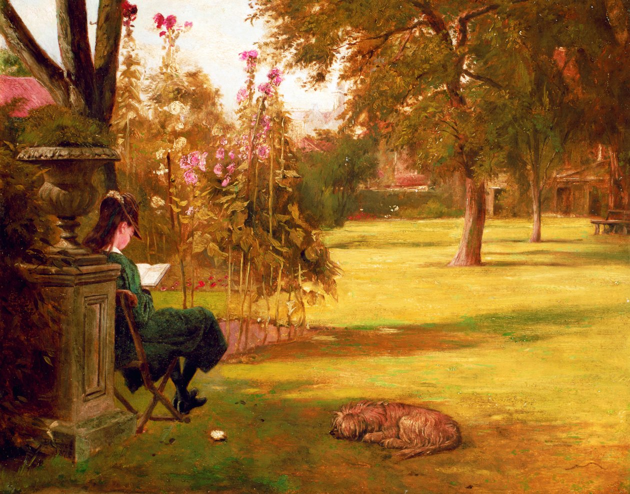 静かな読書 作： Eyre Crowe
