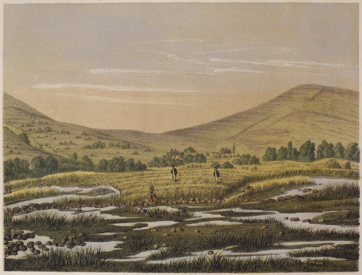カリアマルカの温泉水、マリアーノの「Geografia del Peru」からのイラスト、フェリペパスソルダン（1821-86）1863 作： F.デラマーレ