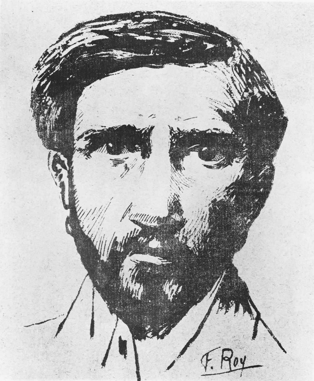 チャールズ・モーラスの肖像、1898年頃 作： F.ロイ