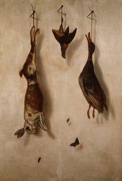 壁に掛けられた死んだゲームの静物画 作： FAブランド