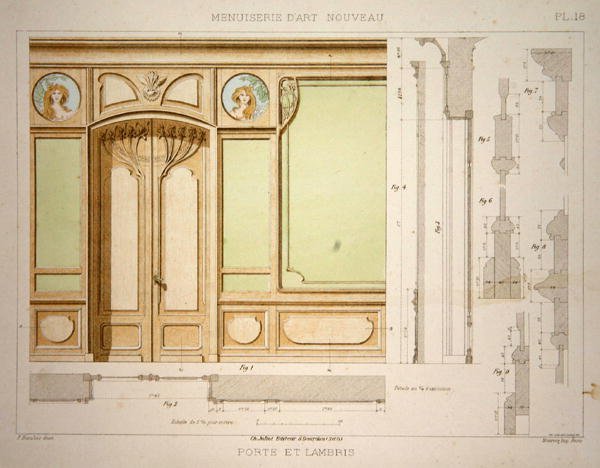 1900年頃に出版された「Menuiserie d