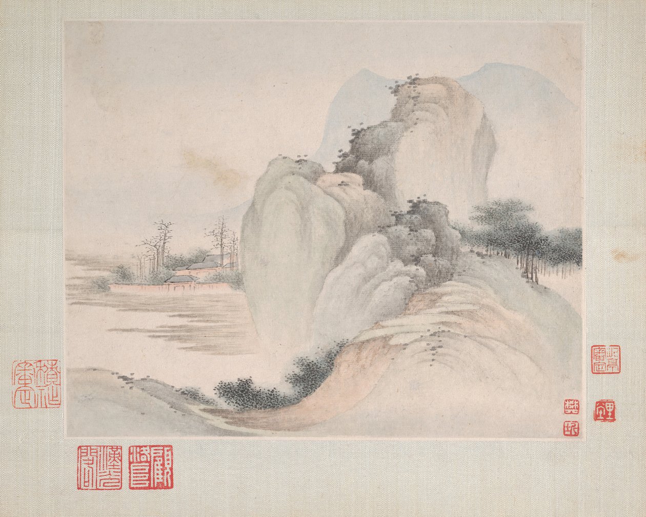ユーウェンのために描かれた風景画、1673 年。 作： ファンチー