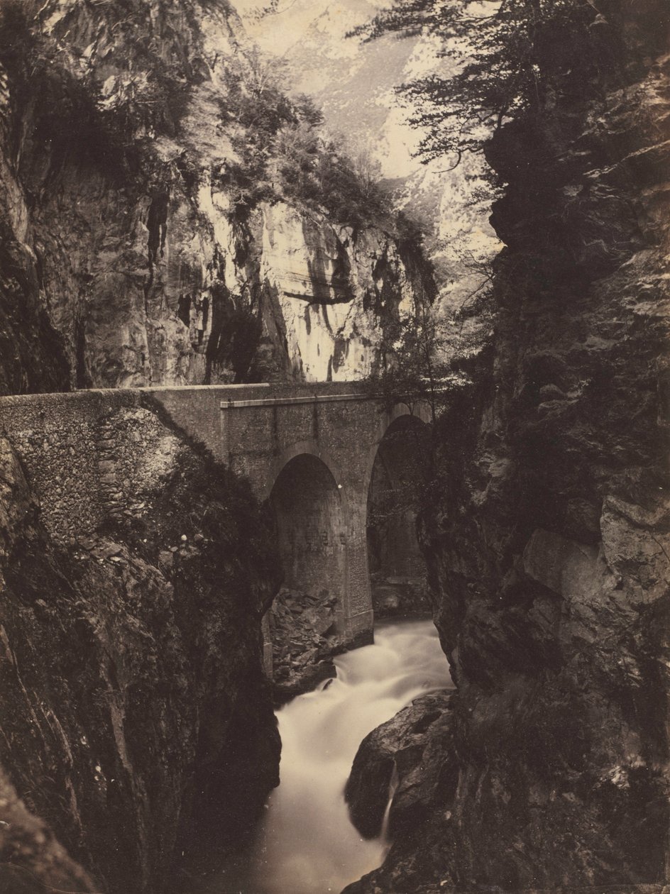 Eaux-Chaudes、ピレネー山脈への道、c。 1855。 作： ファーナム・マックスウェル・ライト