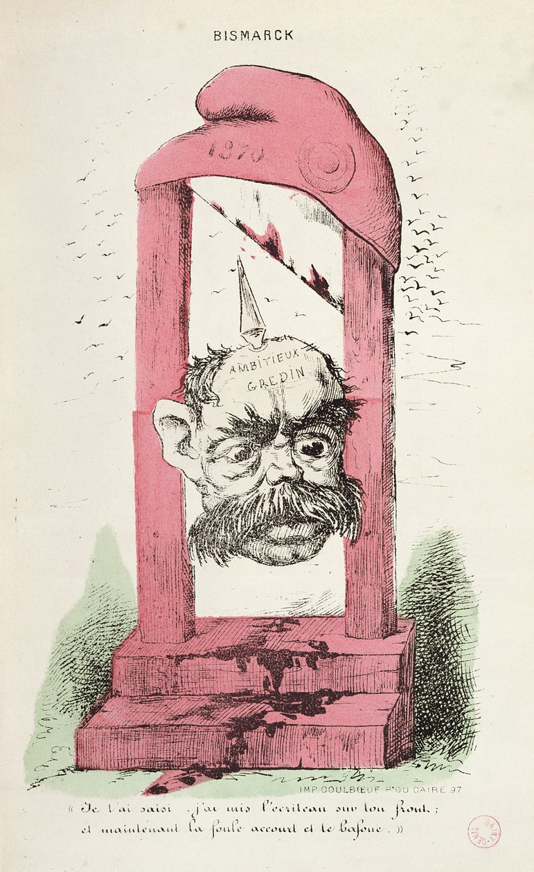 オットー・フォン・ビスマルクの戯画（1815-98）1870 作： ファウスティン