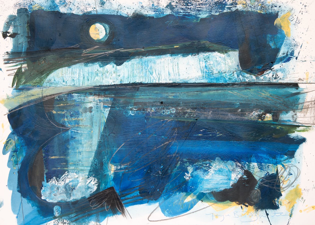 月光、2020年（アクリル、紙） 作： 