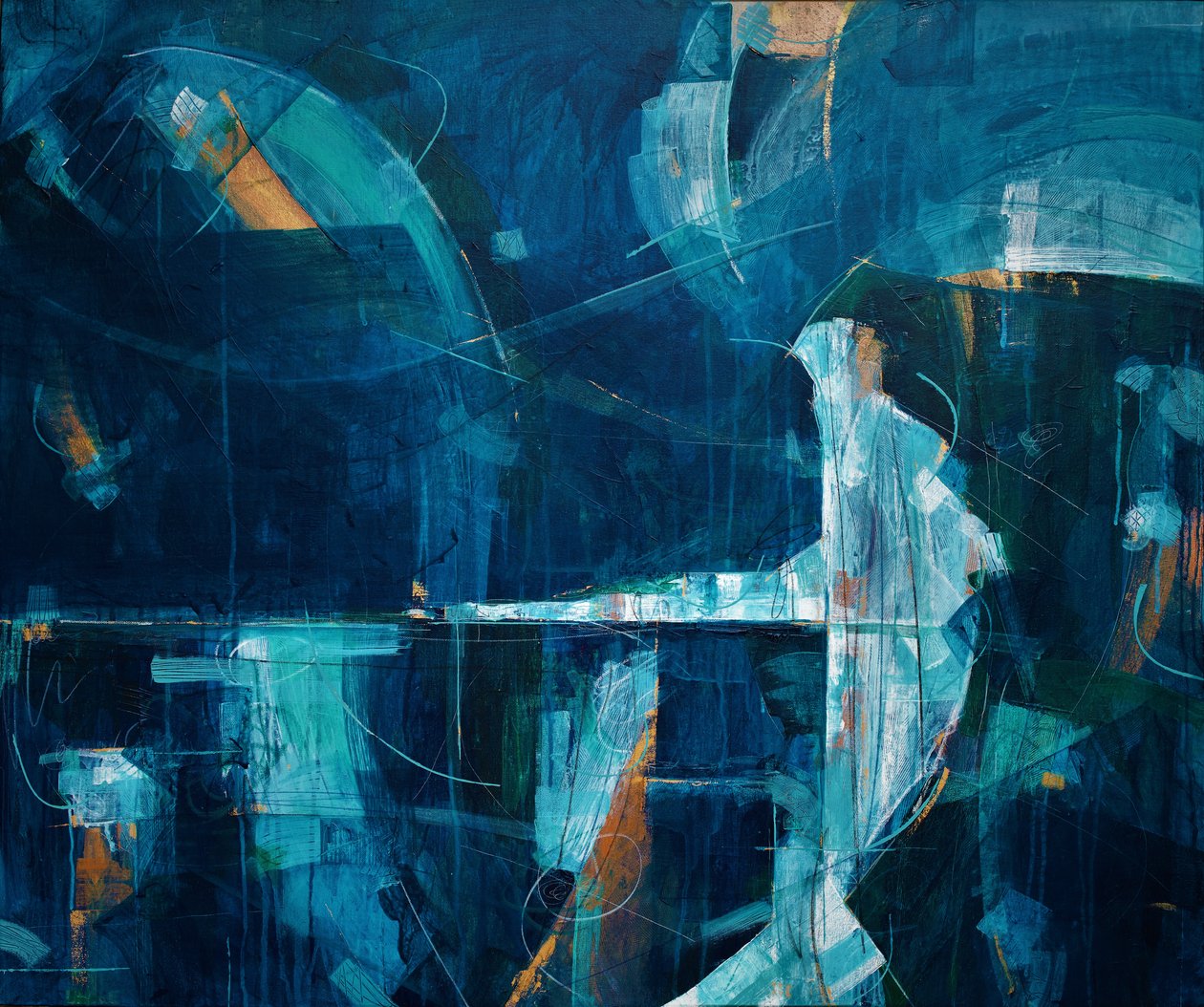 海の空気を味わう、2019年（キャンバスにアクリル画） 作： 