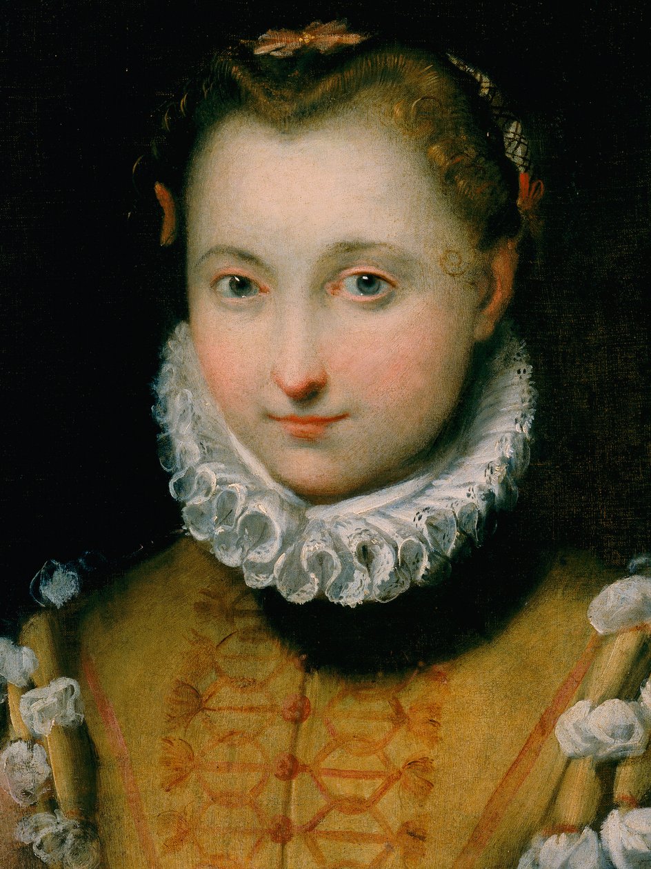 若い女性の肖像画 作： フェデリコ・フィオーリ・バロッツィまたはバロッチョ