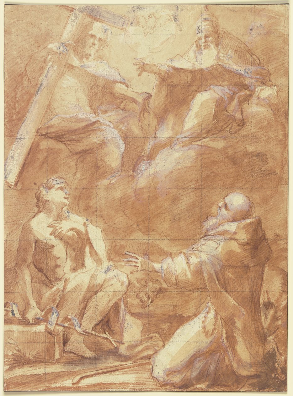 Johannes der Täufer und der Heilige Antonius erblicken Gottvater 作： フェデリコ・バロッキ
