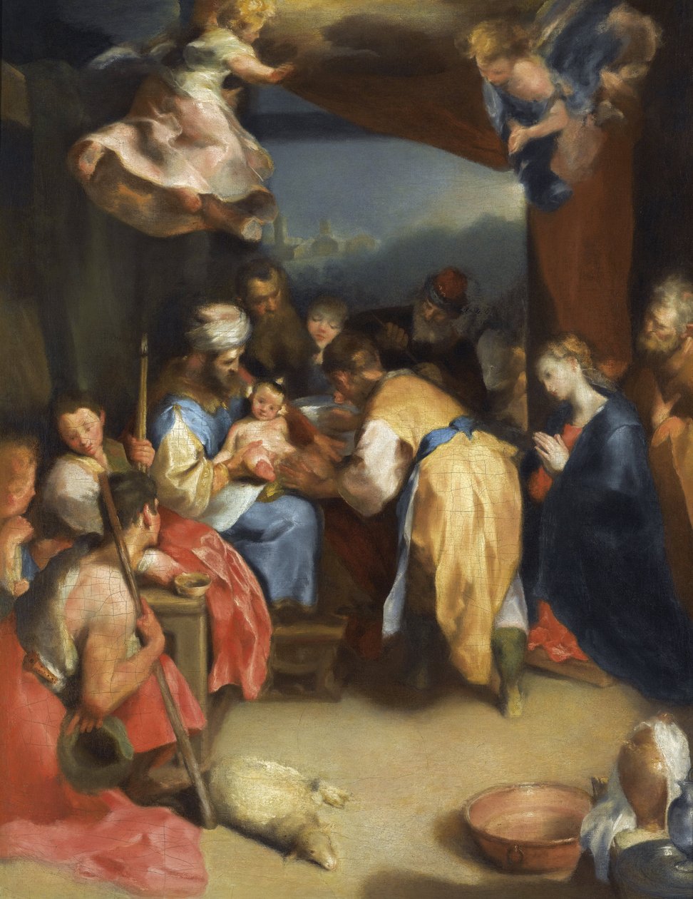Circoncision de Jesus - キリストの割礼 - Barocci, Federigo (1528-1612) - 油彩・キャンバス - 81,8x63,7 - 個人蔵 作： フェデリコ・フィオーリ・バロッツィまたはバロッチョ