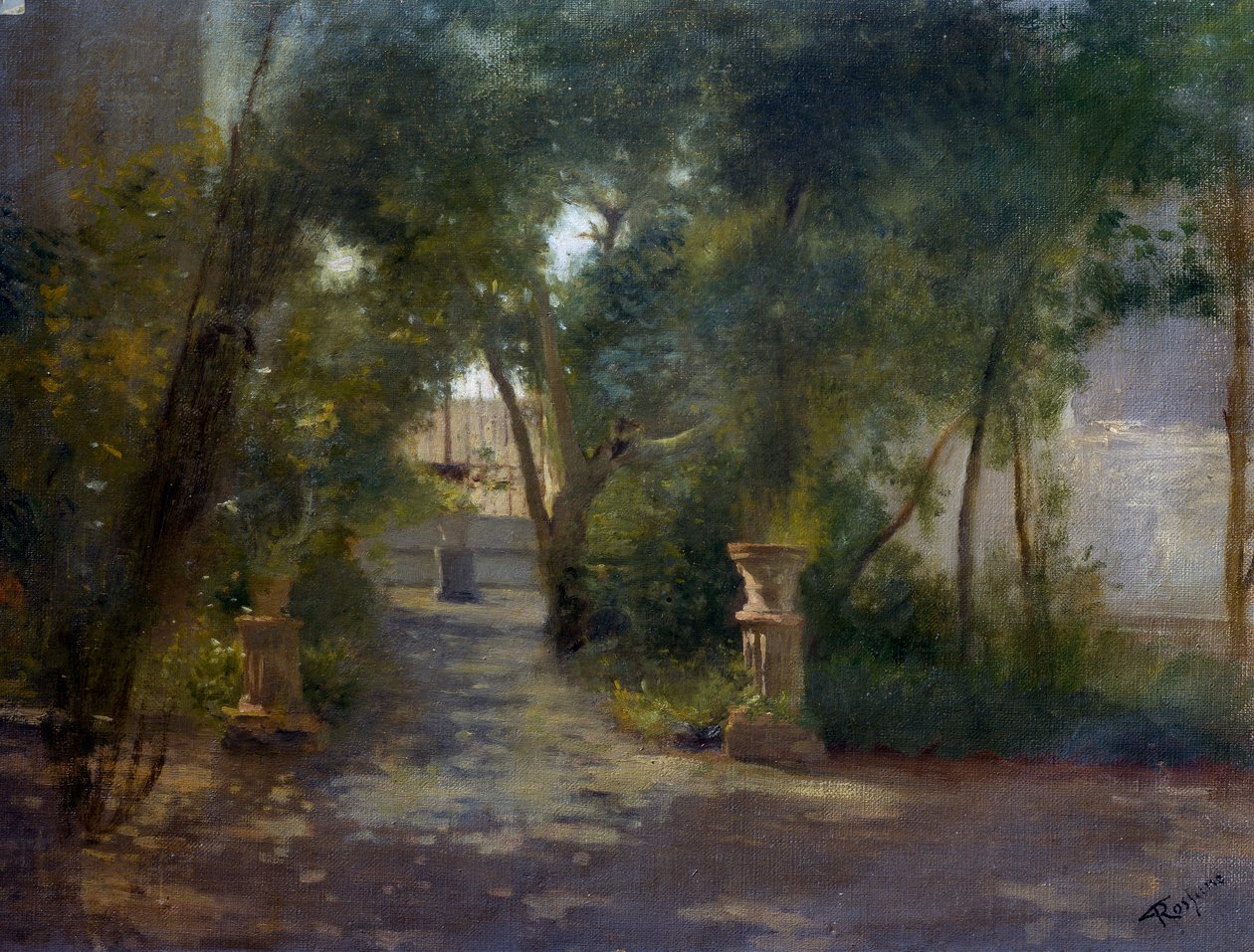 ポルティチのヴィラ」フェデリコ・ロサーノ（1835-1912）の絵画 作： フェデリコ・ロッサノ