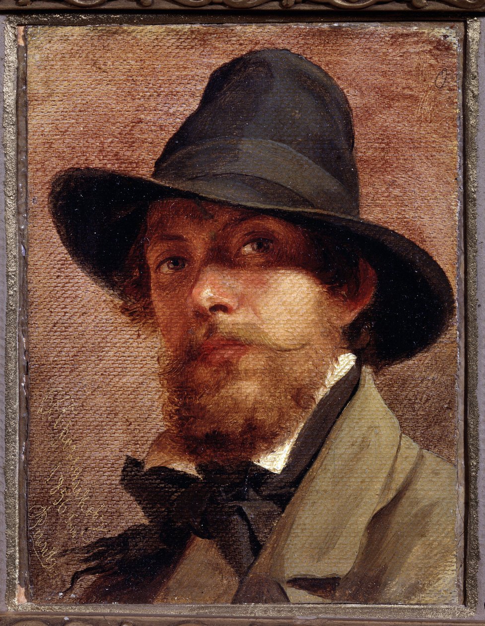 「自画像」 フョードル・アンドレエヴィッチ・ブロニコフ（1827-1902）による絵画 1856年 国立V.トロピニン博物館、モスクワ 作： ヒョードルアンドレエヴィチブロンニコフ