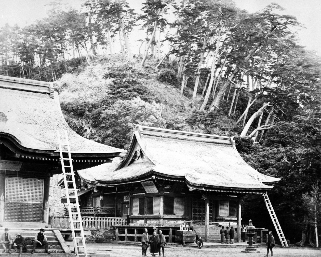 1867年頃の鎌倉寺 作： フェリーチェ・ベアト