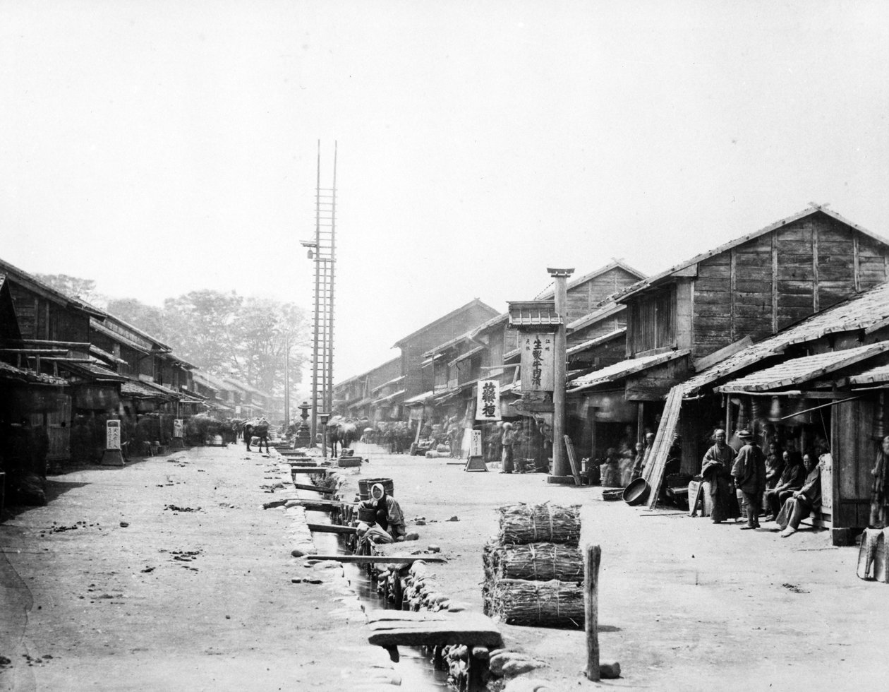 Atsugi, Japan, c.1867  作： フェリーチェ・ベアト