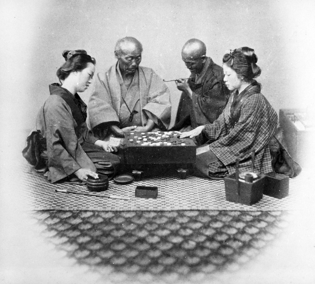 囲碁、1860年代頃 作： フェリーチェ・ベアト