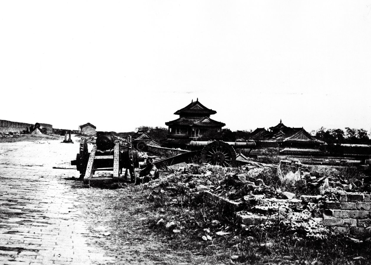 北京の壁の上部、1860 作： フェリーチェ・ベアト