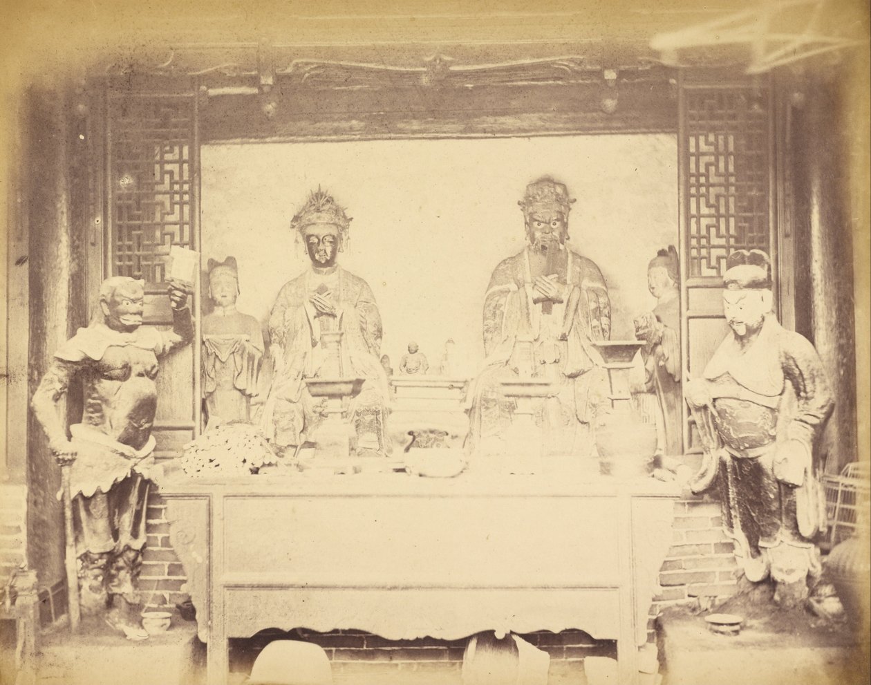 1860年8月1日、中国、ペタン、第1師団本部 作： フェリーチェ・ベアト