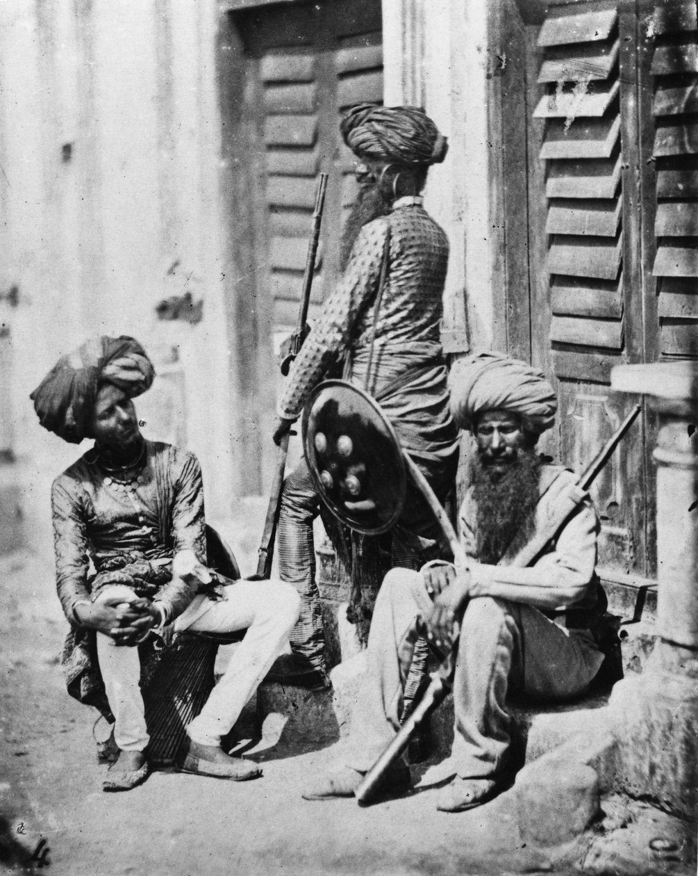 インドの反乱、1858年の間にシークの将校 作： フェリーチェ・ベアト