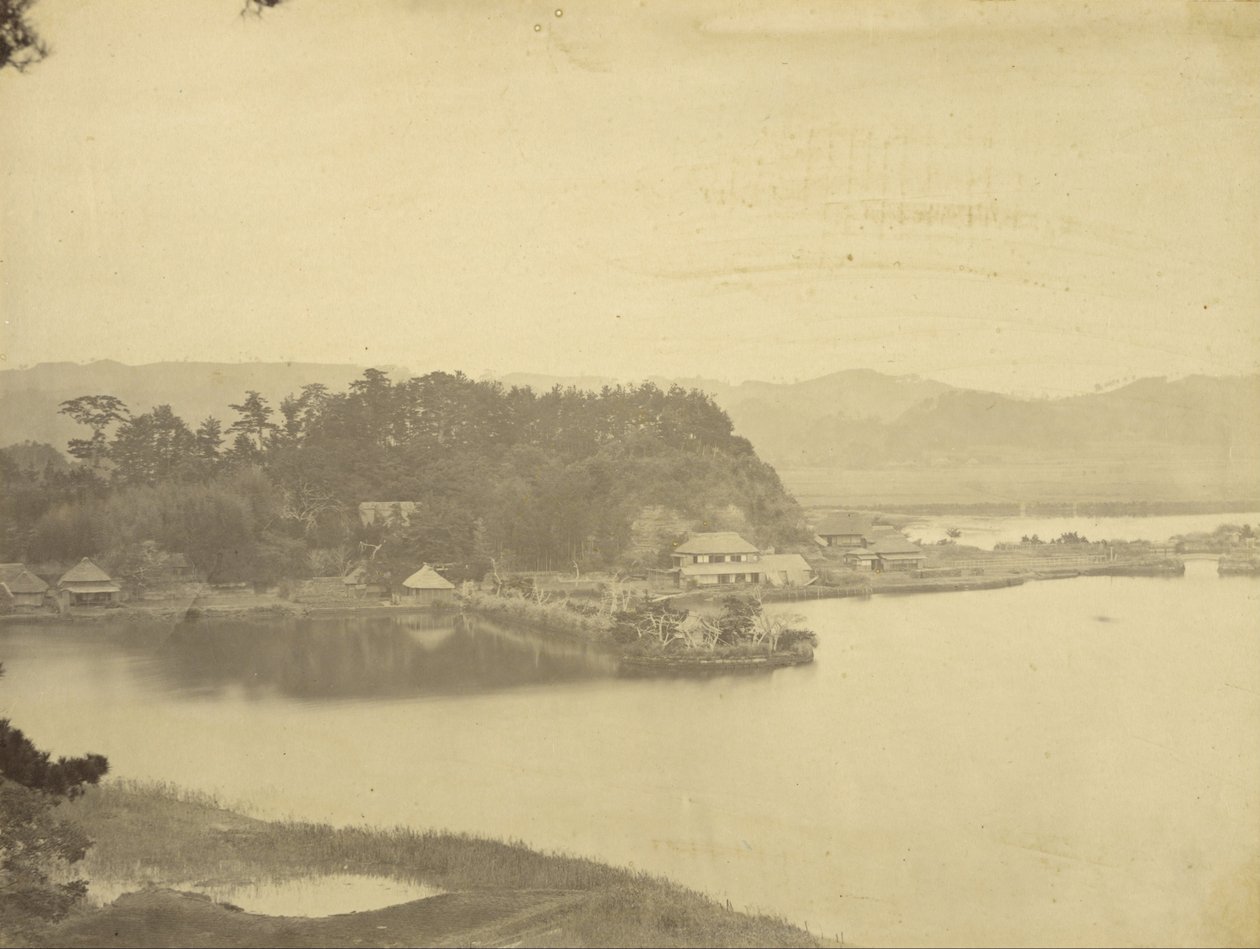 Tea House at Kanazawa, Hirakata Bay from Kyurantei 作： フェリーチェ・ベアト