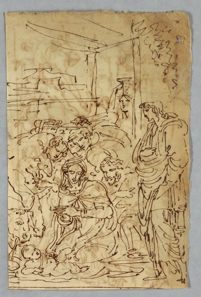 羊飼いの崇拝; ラファエルの後のアルカングル聖ミカエル。 ラファエルの後の聖マーガレット。 カラヴァッジョのよそよそしいウィニャンクール。 プッチ; 洪水の研究; Verso: ヴォルテッラ後の処分。 ラファエロの後の聖セクリア。 ヘンリー4世との結婚の一部... 作： フェリーチェ・ジャンニ