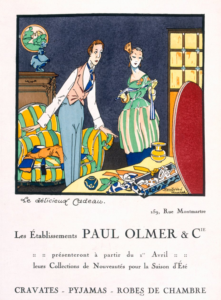 ポールオルマーズサマーコレクションの広告、1920年代頃（ポキアプリント） 作： Felix AM Jobbe Duval
