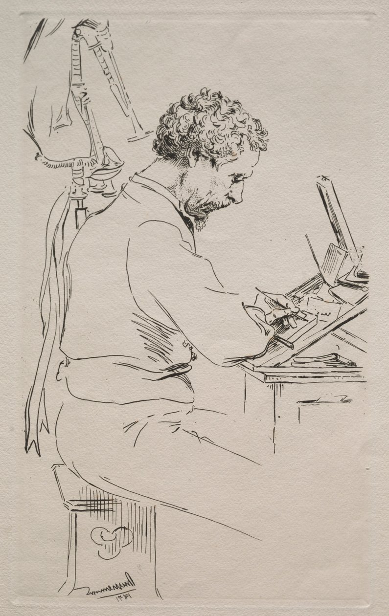 チャールズキーン、1871年。 作： フェリックス・ブラクモンド