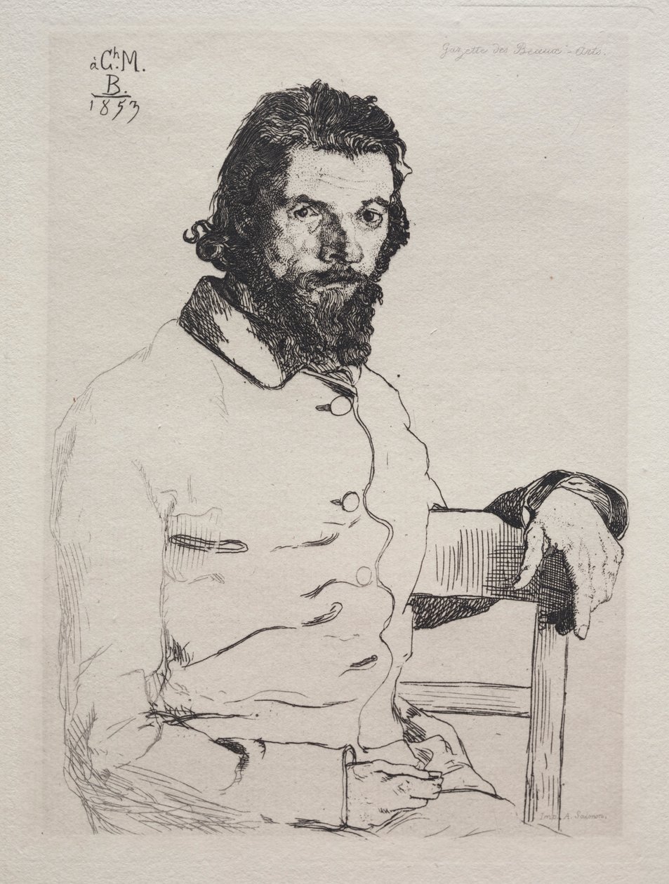 チャールズメリオン、1884年。 作： フェリックス・ブラクモンド