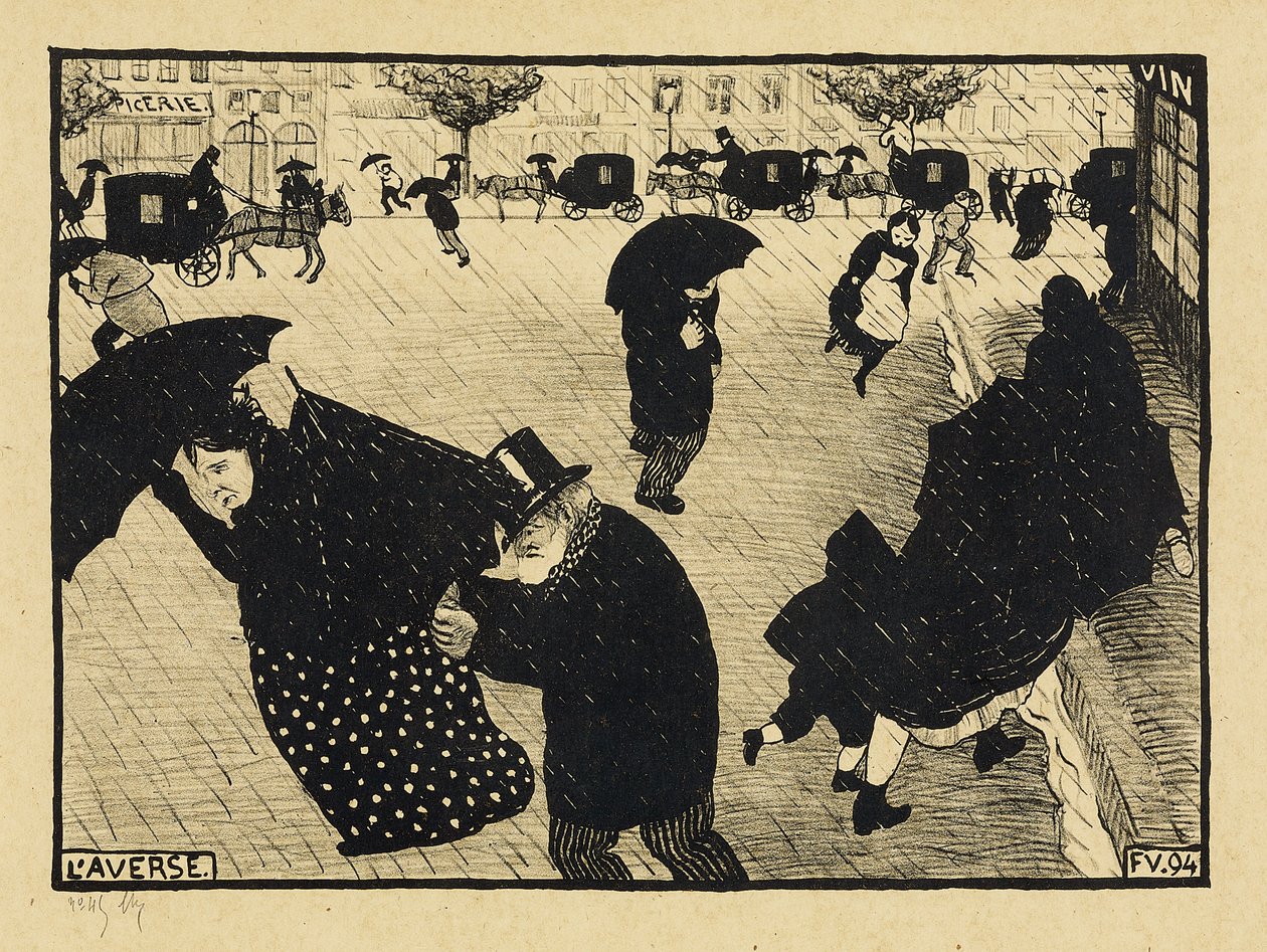 パリ・インテンス、1893-94 作： フェリックス・エドゥアール・ヴァロットン
