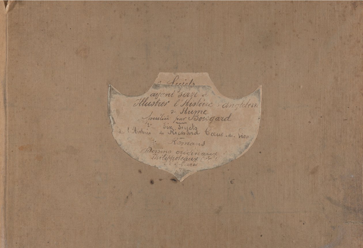 デヴィッド・ヒュームのイングランド史を説明するための 107 の準備図面のアルバム。 1853年。 作： フェリックス・アンリ・エマニュエル・フィリップポトー