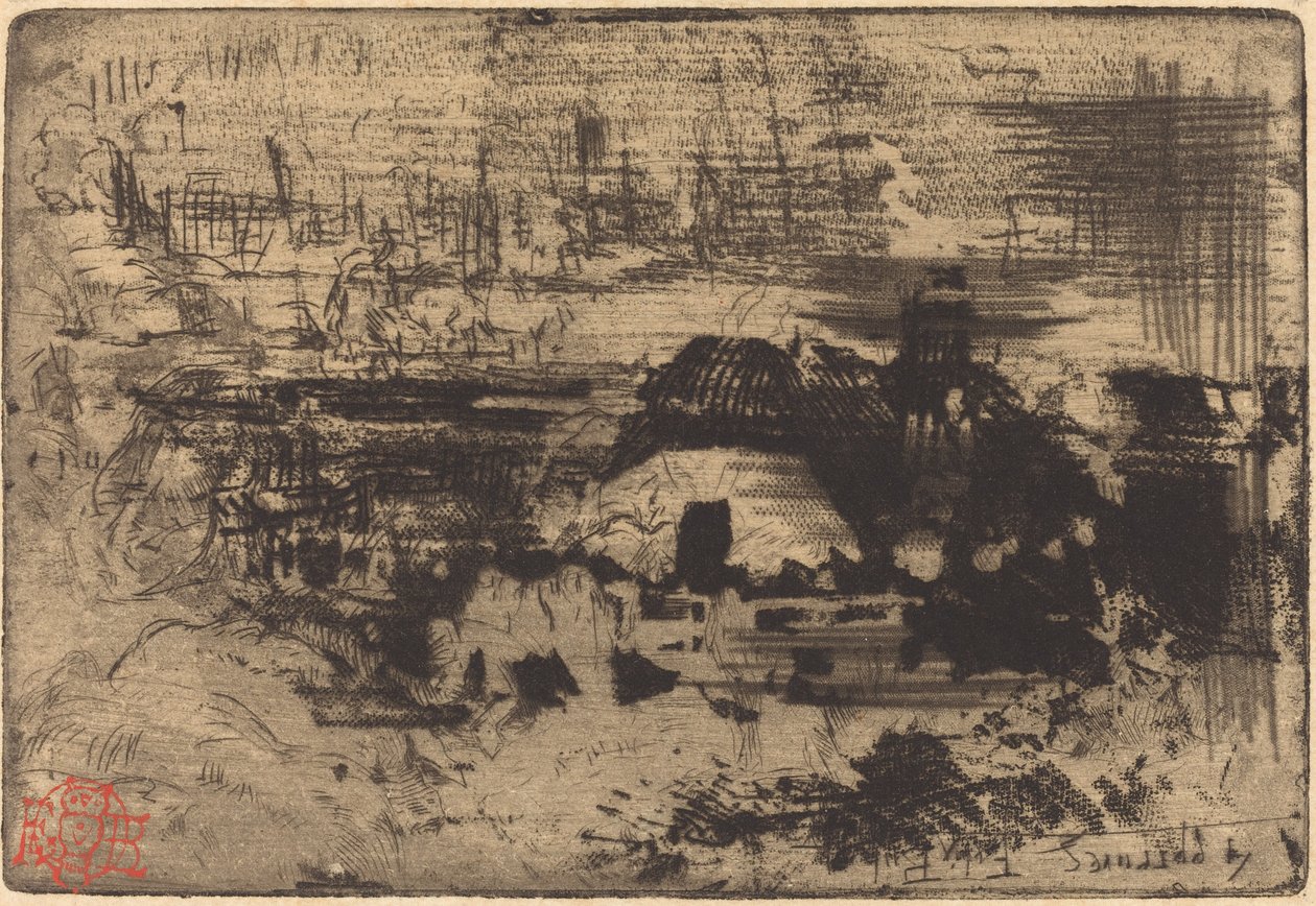 イングリッシュコテージ、c。 1879年。 作： フェリックス・ヒレール・ブホ