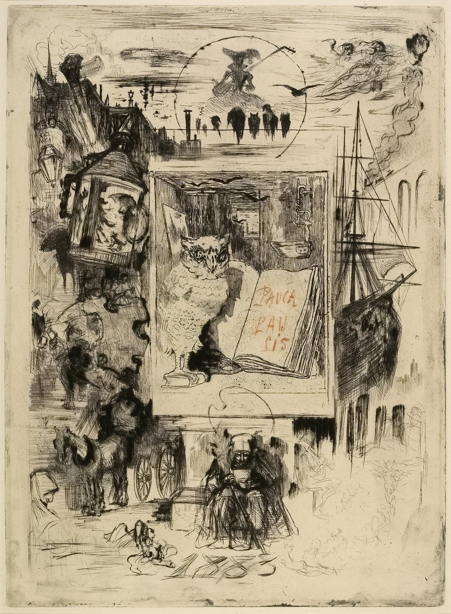 フクロウ、1883 作： フェリックス・ヒレール・ブホ