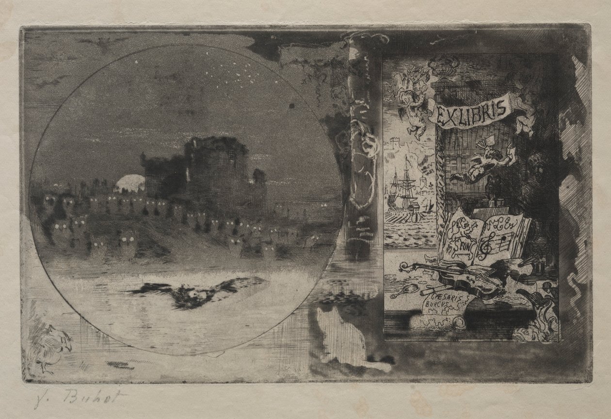 フクロウの城、1887年。 作： フェリックス・ヒレール・ブホ