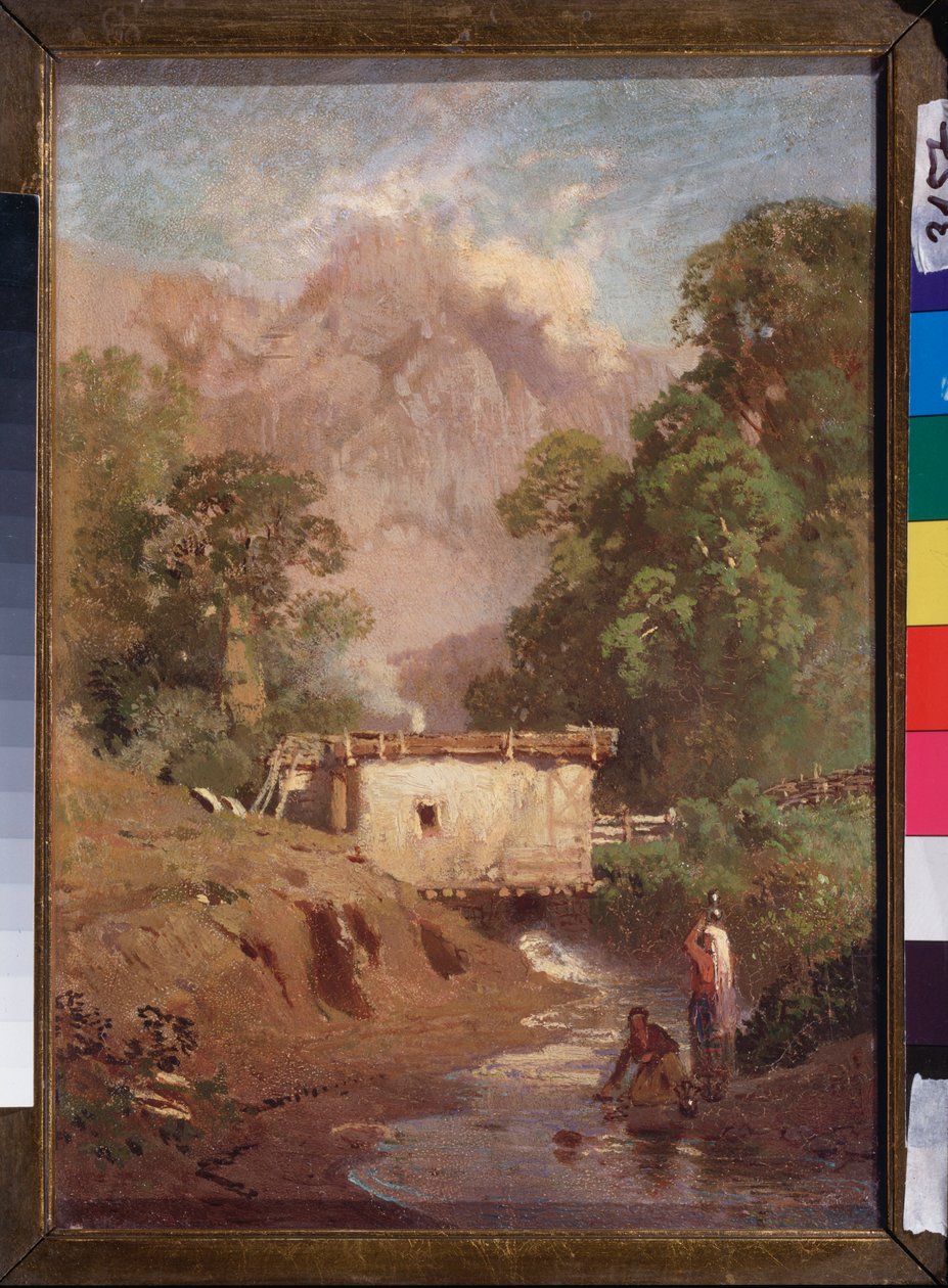 Paysage de Crimeae (クリミアの風景) - Peinture de Fyodor Vasilyev (Feodor Alexandrovich, Fyodor Alexandrovitch Vassiliev (1850-1873), huile sur toile 作： フョードル・アレクサンドロヴィッチ・ヴァシリエフ