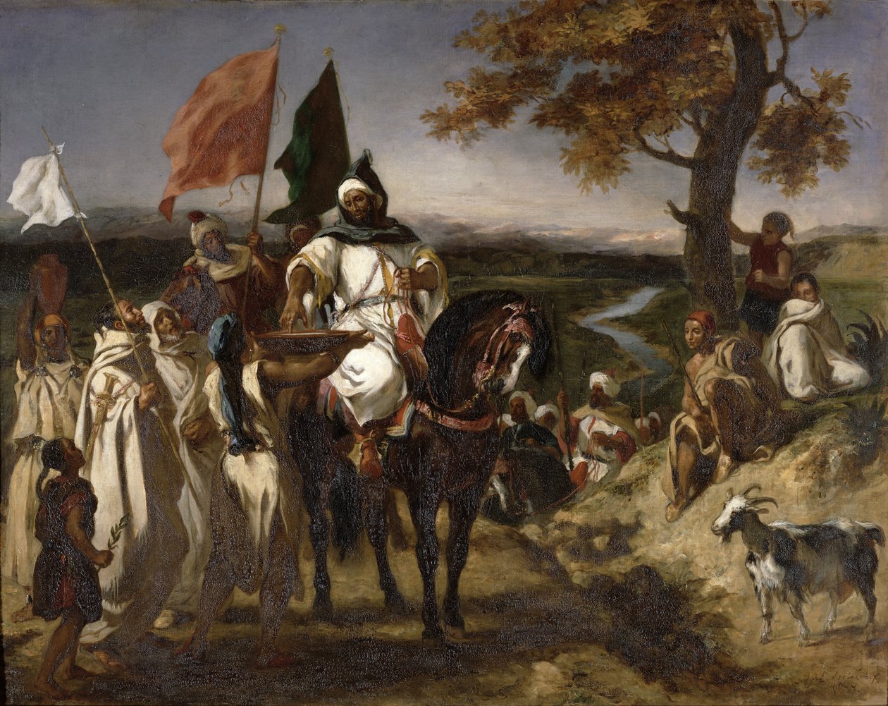 モロッコのケイド、1837年 作： フェルディナンド・ビクター・ユージン・ドラクロワ