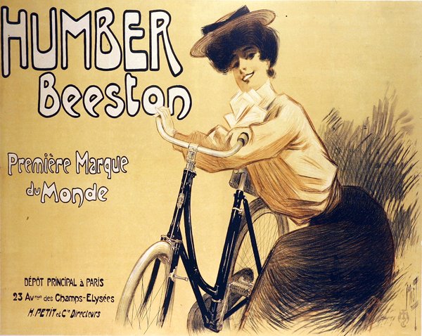 Humber Beeston社製自転車の広告ポスター（カラーリトグラフ） 作： フェルディナンド・ミスティ・ミフリーズ