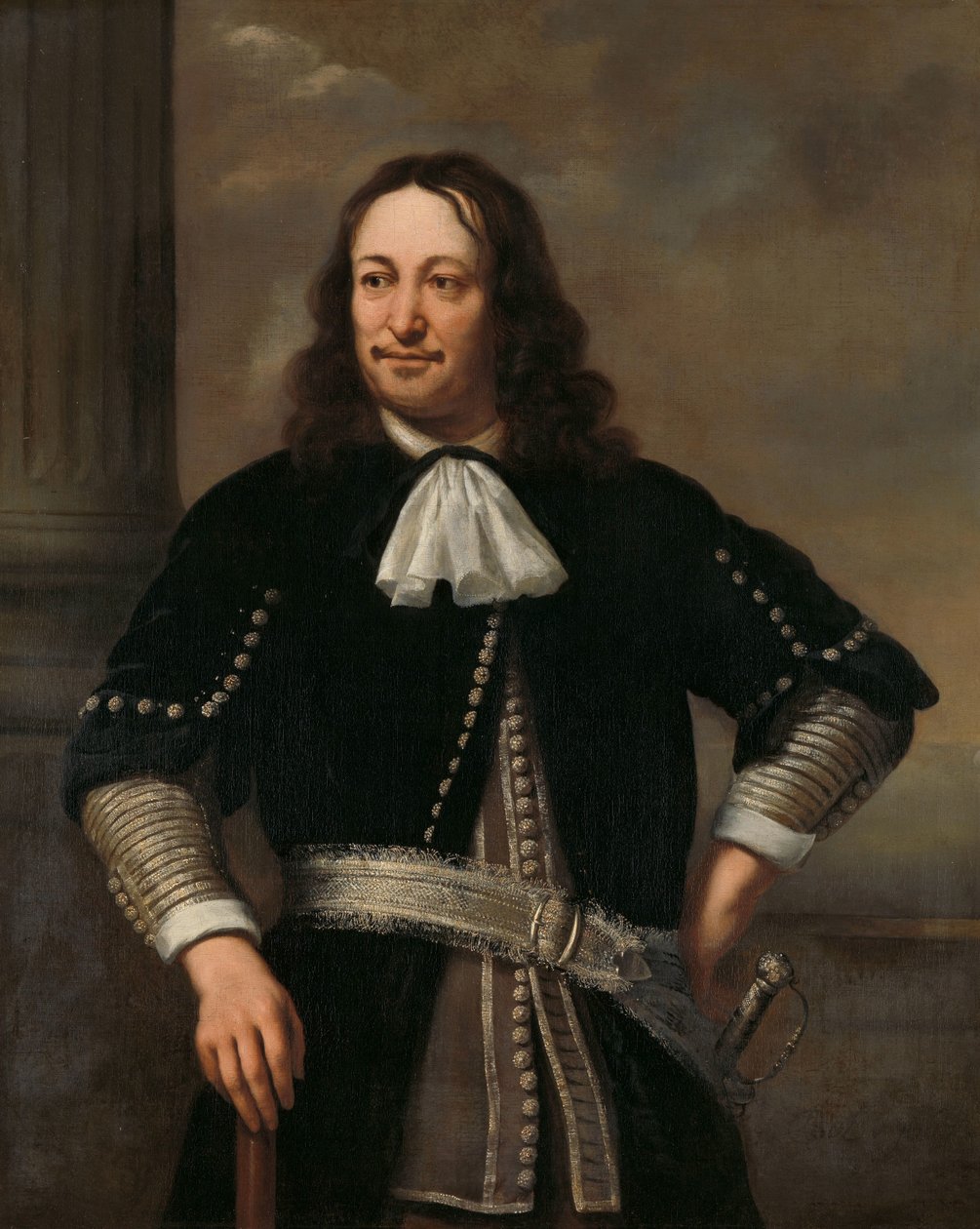 海軍士官の肖像、おそらくアールト・ファン・ネス中将 (1626-1693) 作： フェルディナンド・ボル