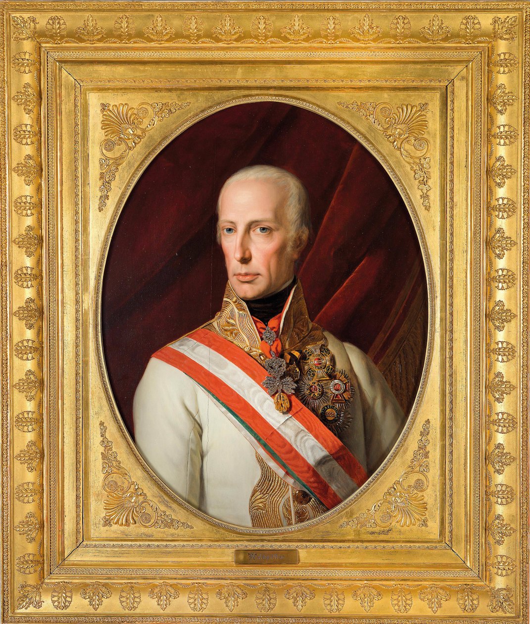 オーストリア皇帝フランシス1世（1768-1835）の肖像 作： フェルディナンド・ゲオルグ・ヴァルドミュラー