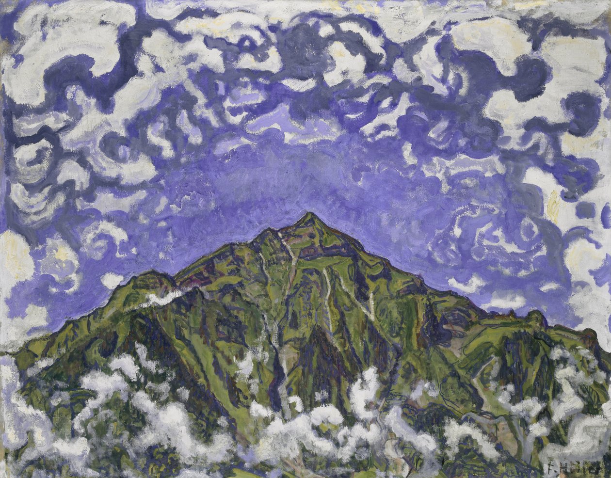 ホイストリッチから見たニーセン山、1910 作： フェルディナンドホドラー