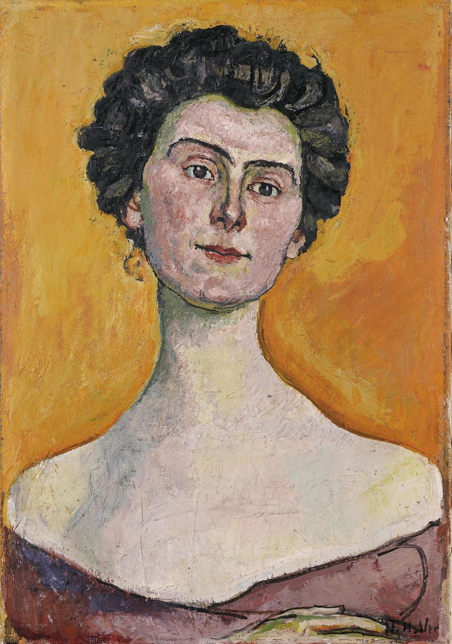 クララパスシェバティエの肖像画、1914 作： フェルディナンドホドラー