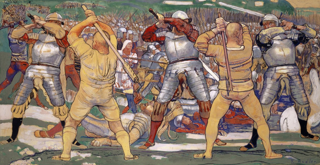 ネーフェルスの戦い、1896-1897年。 作： フェルディナンドホドラー