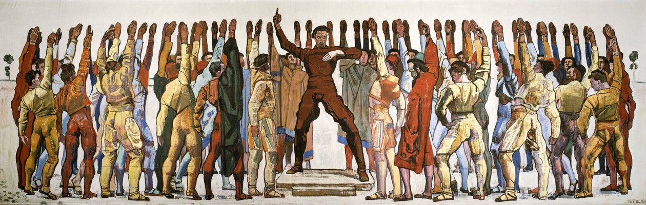 全会一致（宣誓）。 Hodler, Ferdinand (1853-1918) による第 2 版。 キャンバスに油彩 作： フェルディナンドホドラー
